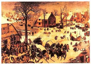 Beleneko errolda, Bruegelen koadroa. Bruselako Errege Museoa.<br><br>